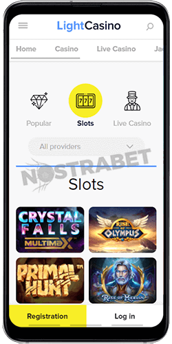 LightCasino Mobile Version