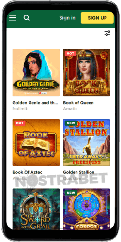 Mason Slots Casino Mobile Version