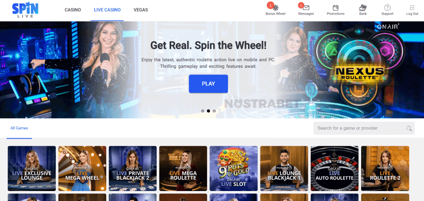 spin casino live canada