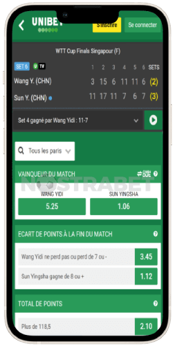 unibet ios app tennis en direct