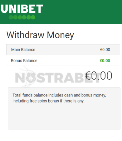 unibet withdrawal process